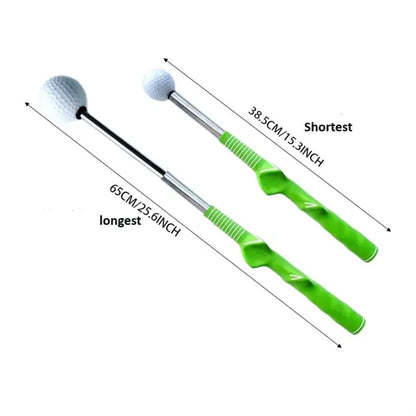 Golf Swing Trainer Aid with Grip Guide and Practice Ball