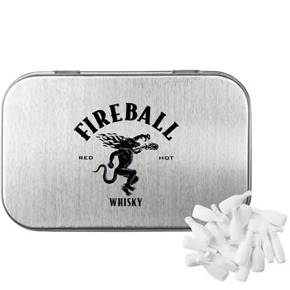 Rectangular Tin with Bottle Shaped Mints