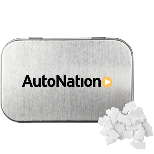 Rectangular Tin with Truck Shaped Mints