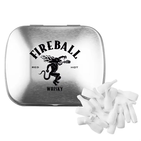 Domed Tin with Bottle Shaped Mints