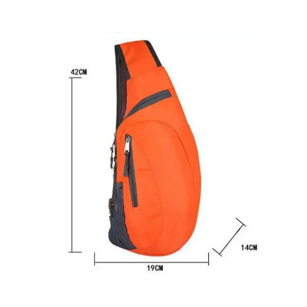 Foldable Lightweight Sling Backpack W/ Multi-Pocket Design