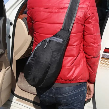 Foldable Lightweight Sling Backpack W/ Multi-Pocket Design