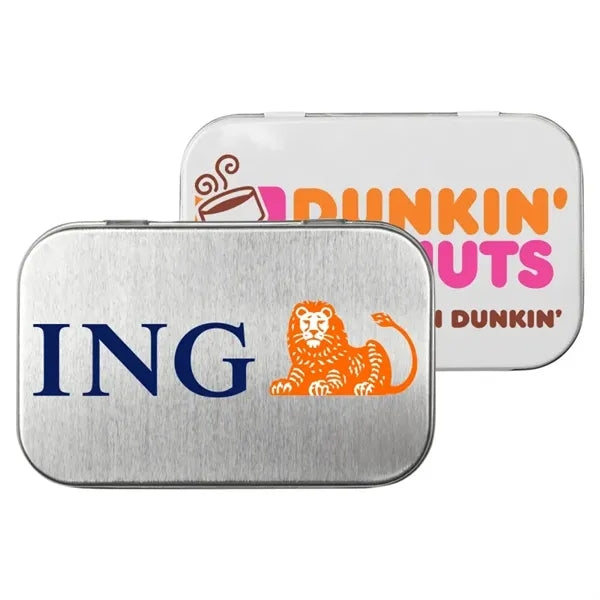 Rectangular Tin with Dollar Sign Shaped Mints