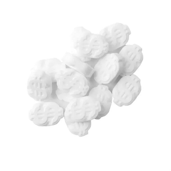 Rectangular Tin with Dollar Sign Shaped Mints