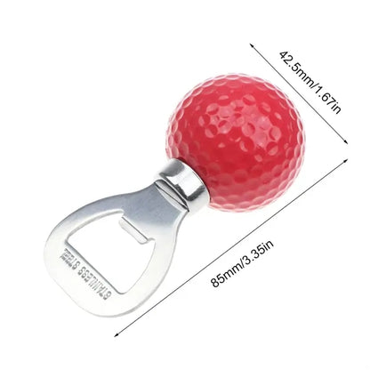 Golf Ball Shape Bottle Opener Custom Logo Option