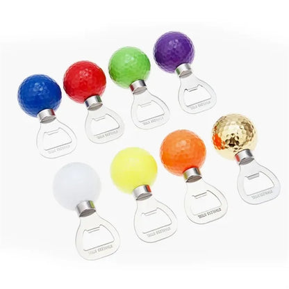 Golf Ball Shape Bottle Opener Custom Logo Option