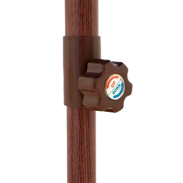 9' Wood Look Tilting Market Umbrella Kit (1 Imprint)