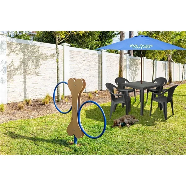 9' Wood Look Tilting Market Umbrella Kit (1 Imprint)