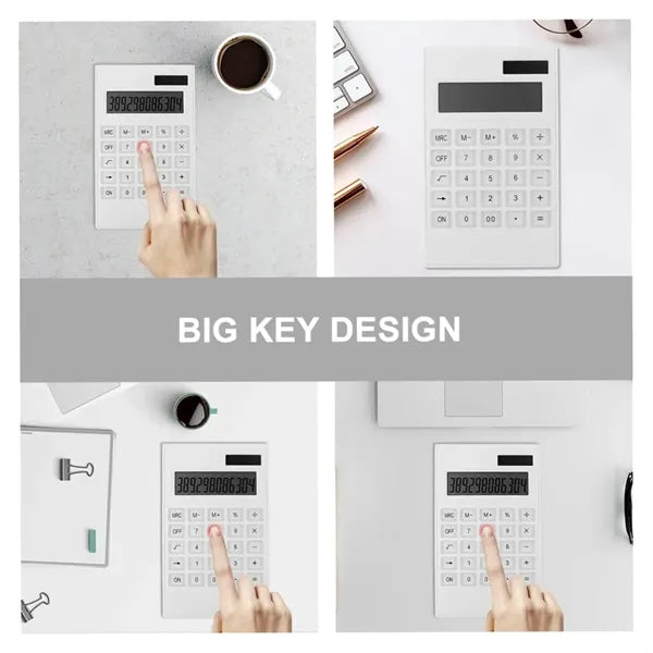 Large Display Durable Solar Calculator with Stand