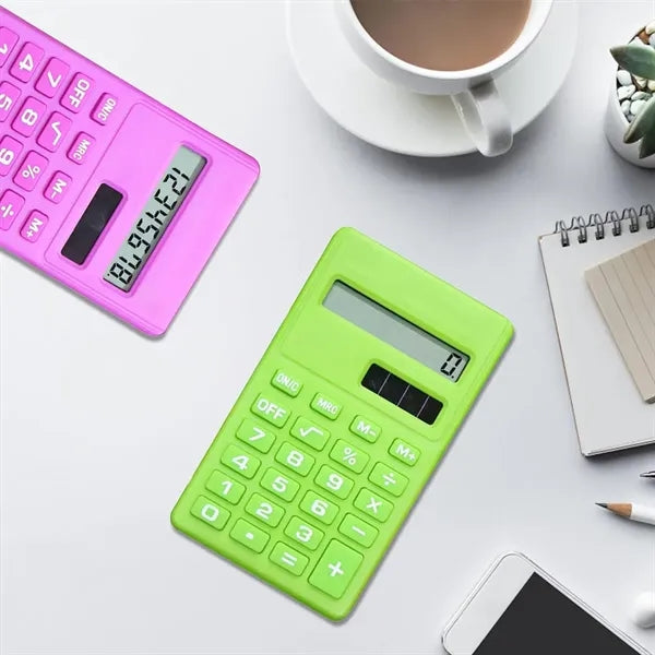 Mini Solar Battery Shatterproof Durable Calculator