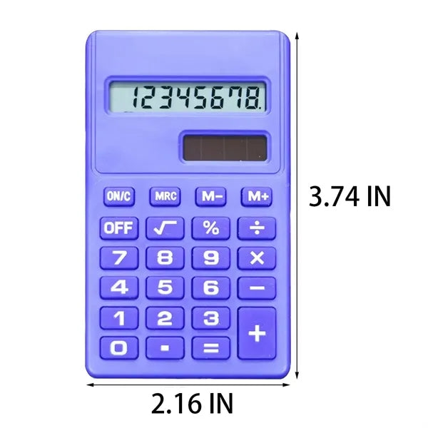 Mini Solar Battery Shatterproof Durable Calculator
