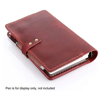 Leather Multi-Functional Zipper Retro Loose Leaf Book Diary
