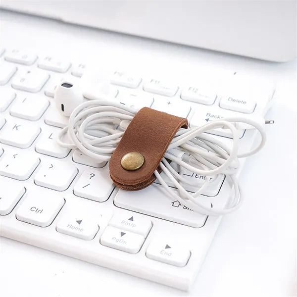 Handmade Practical Buckle Storage Genuine Leather Hub