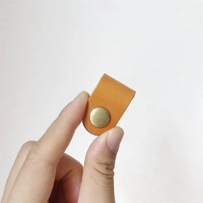 Handmade Practical Buckle Storage Genuine Leather Hub