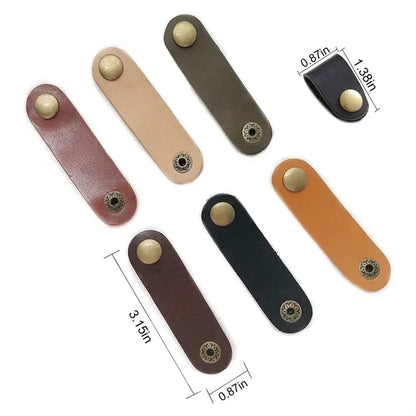 Handmade Practical Buckle Storage Genuine Leather Hub