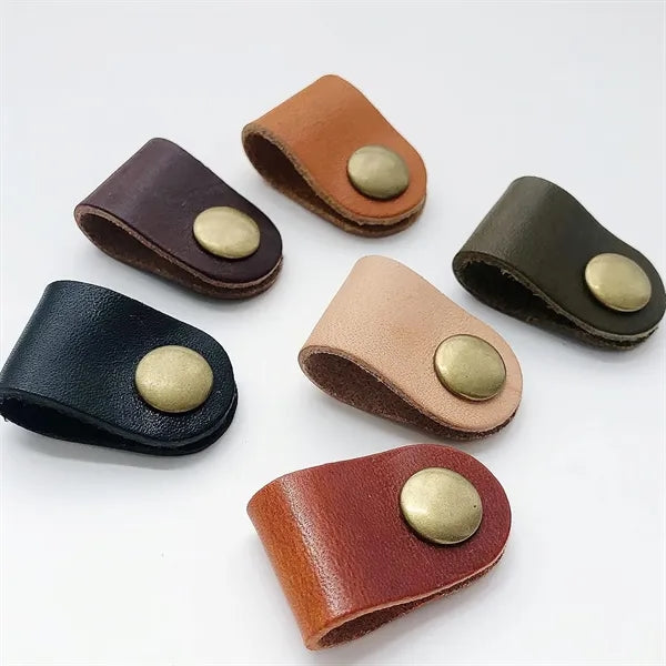 Handmade Practical Buckle Storage Genuine Leather Hub