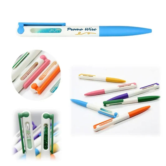 ABS Simple Creative Time Hourglass Ballpoint Fun Pen