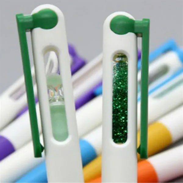 ABS Simple Creative Time Hourglass Ballpoint Fun Pen