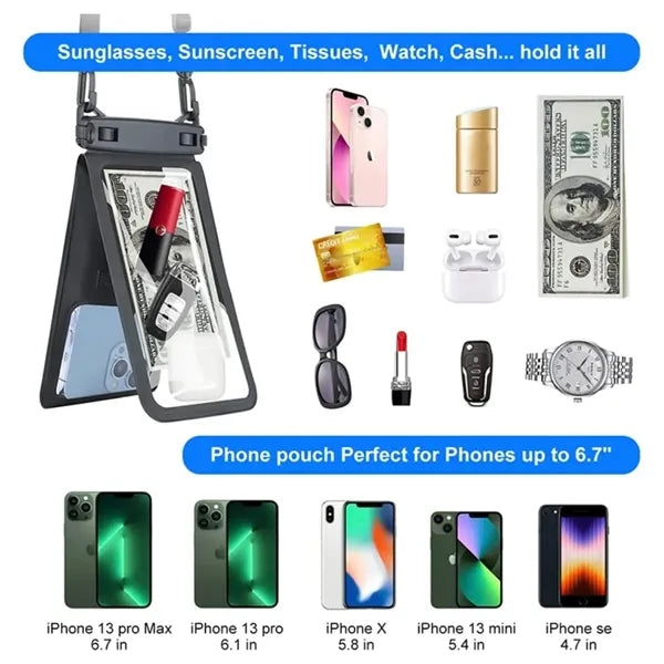 Waterproof IPX8 Dual Capacity Mobile Phone Bag