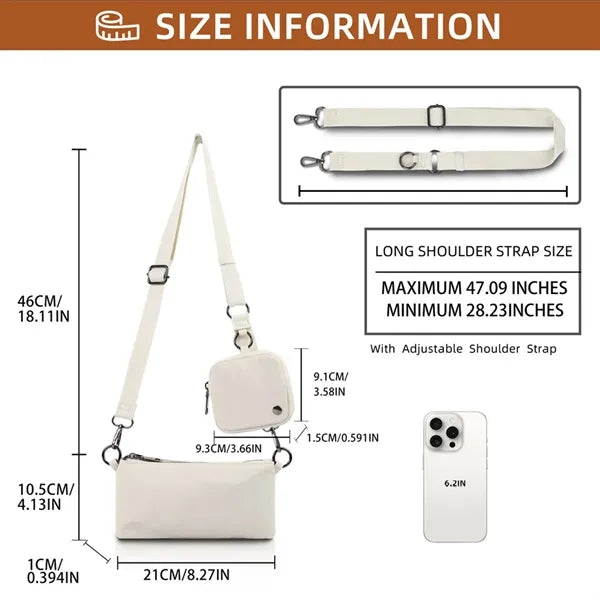 Multifunctional Canvas Crossbody Sling Bag