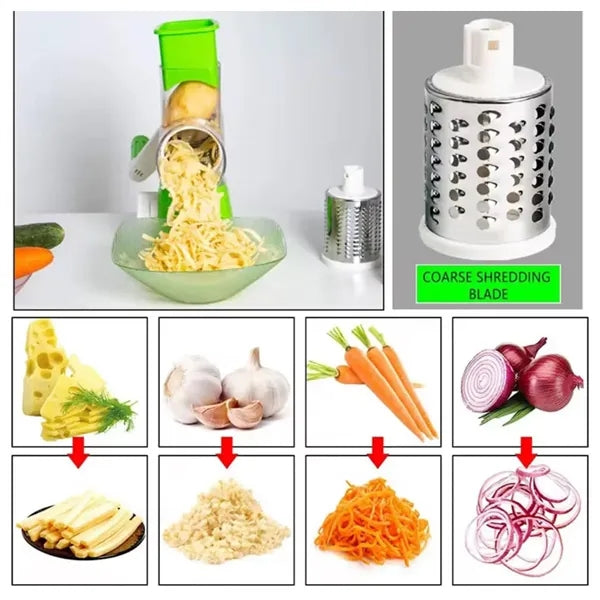 Multifunctional Hand-Cranked Roller Vegetable Cutter