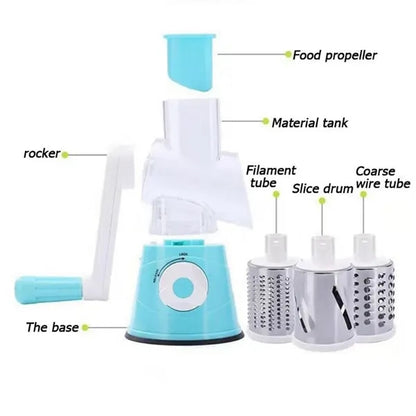 Multifunctional Hand-Cranked Roller Vegetable Cutter
