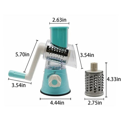 Multifunctional Hand-Cranked Roller Vegetable Cutter