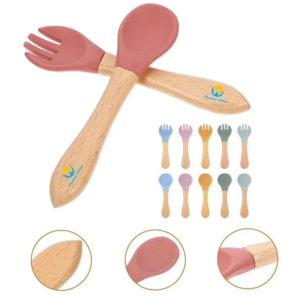 Silicone Safe Baby Tableware Spoon