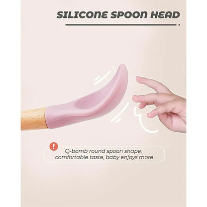 Silicone Safe Baby Tableware Spoon