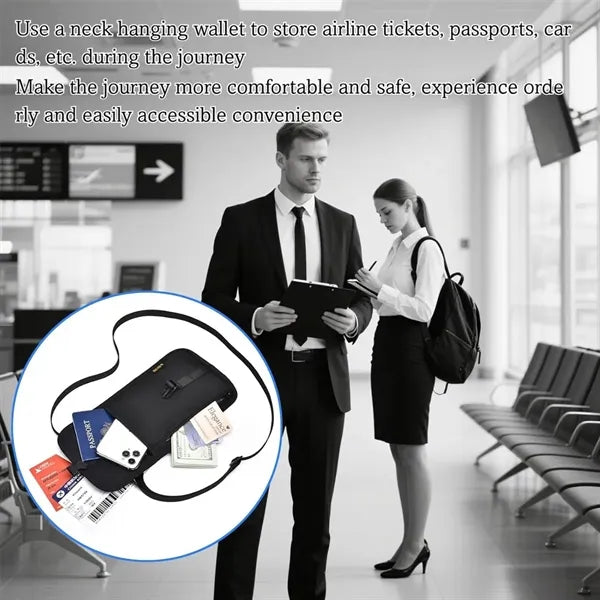 Small Crossbody Travel RFID Passport ID Purse Sling Bag