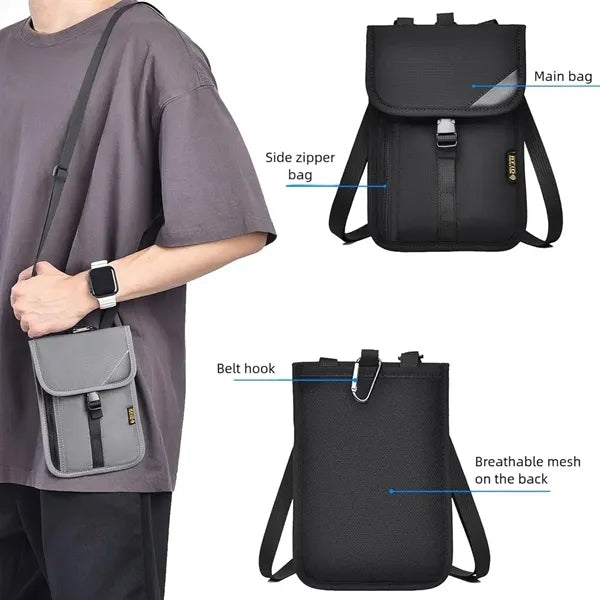 Small Crossbody Travel RFID Passport ID Purse Sling Bag