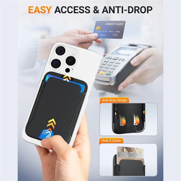 Durable Magnetic Mobile Phone Anti-Fall Card Holder