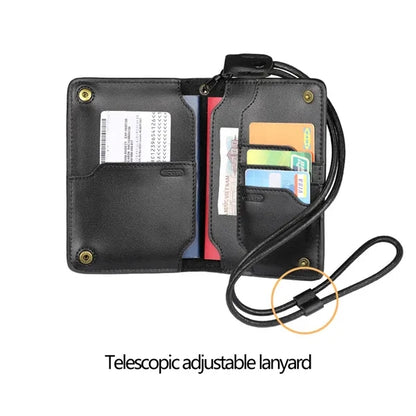 Multifunctional Leather Passport Holder Wallet Case