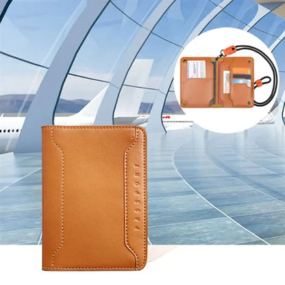 Multifunctional Leather Passport Holder Wallet Case