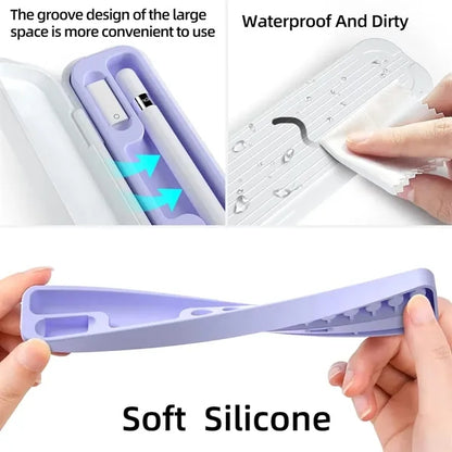 Shock-Absorbing Capacitive Anti-Drop Stylus Pen Case