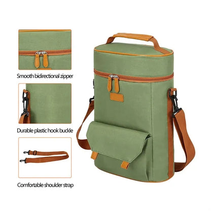 Durable Waterproof Refrigerated Insulated Portable Wine Bag