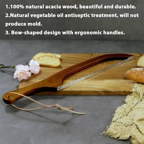 Stainless Steel Wood Saw Anti-Bend Bread Knife Slicer