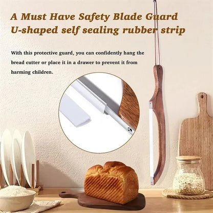 Stainless Steel Wood Saw Anti-Bend Bread Knife Slicer