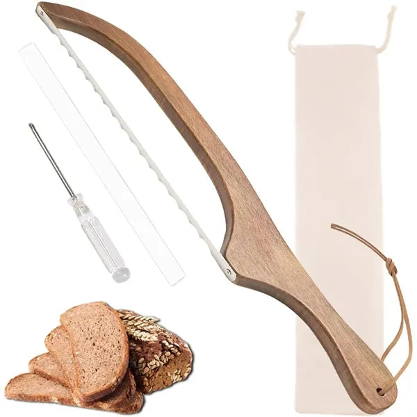 Stainless Steel Wood Saw Anti-Bend Bread Knife Slicer