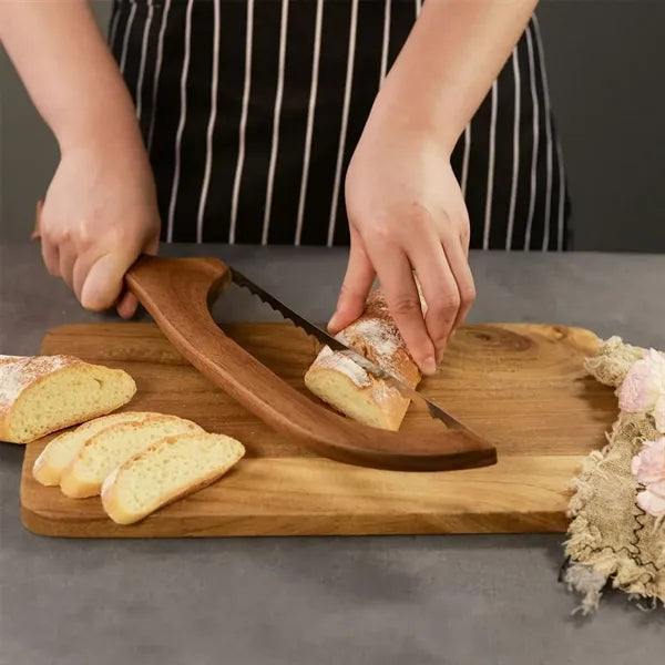 Stainless Steel Wood Saw Anti-Bend Bread Knife Slicer