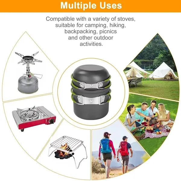 Outdoor Portable Camping Cookware Set