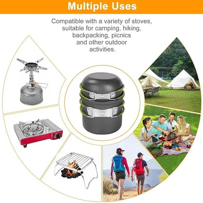 Outdoor Portable Camping Cookware Set