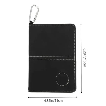 Leather Portable Smooth Sports Golf Score Book Clip
