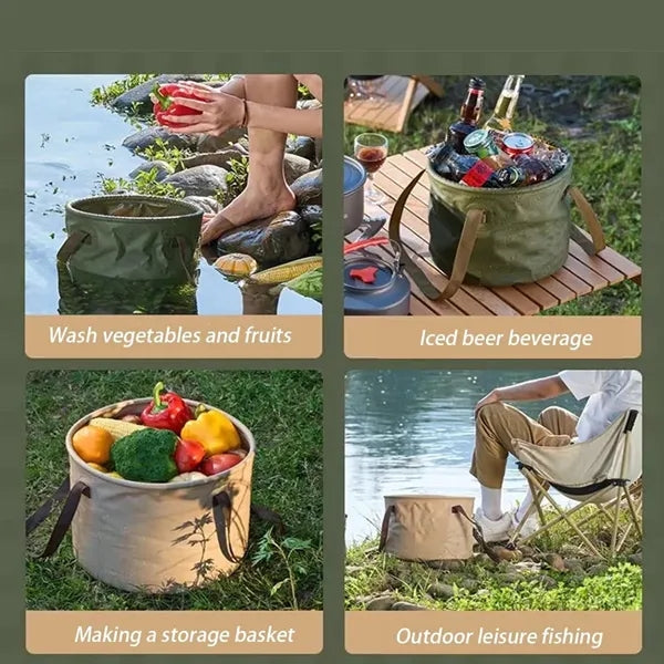 10L Multifunctional Handheld Outdoor Large Capacity Bucket