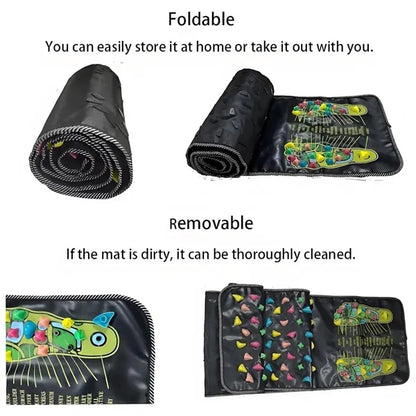 Colorful Convenient Cobblestone Foot Massage Mat