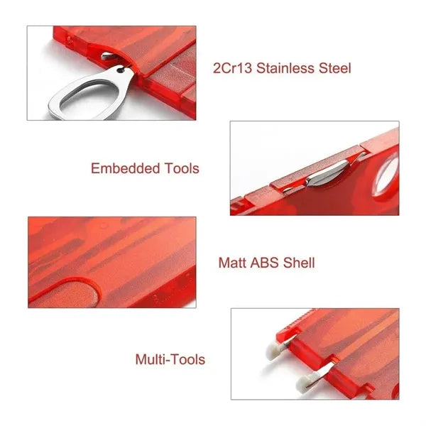 Simple Multifunctional Stainless Steel Combination Tool Card