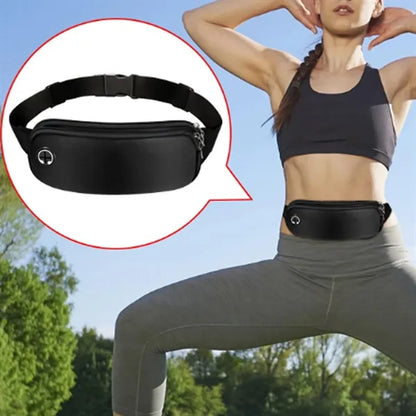 Sports Waist Bag W/ Earphone Charging Cable