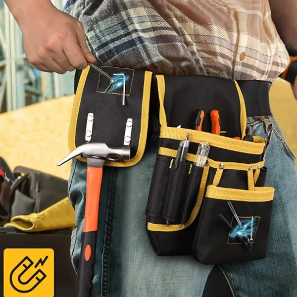 Durable Tool Belt W/ Adjustable Strap Multiple Pockets