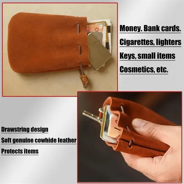 Drawstring Closure Wallet