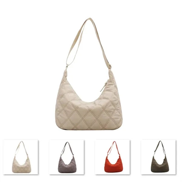 Women's Quilted Puffer Tote - Shoulder/Crossbody